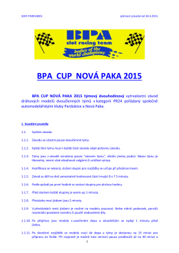 BPA CUP NOVÁ PAKA 2015