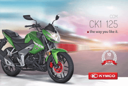 KYMCO CK1 - naked bike 125 ccm (Stav: Únor 2015)