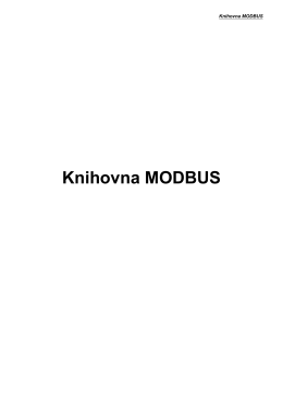 Knihovna PSP3-MODBUS