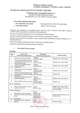Příloha je nedílnou součástí - Výzkumný ústav anorganické chemie