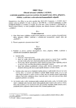 OZV č. 02/2015 o místním poplatku za provoz systému