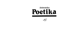 ARISTOTELES - POETIKA