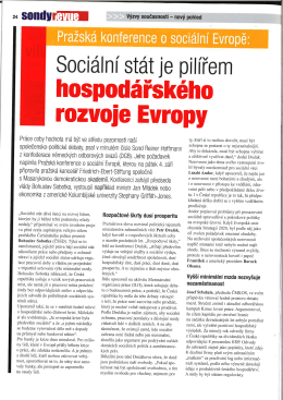 Výzvy současnosti - nový pohled - Friedrich-Ebert