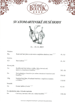 Svatomartinsk&eacute; hus&iacute; hody