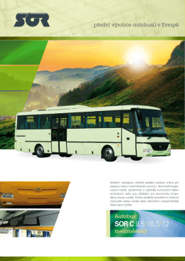 autobus SOR C 12- katalogový list