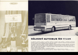 Prospekt k autobusu Karosa &Scaron;D 11 superlux