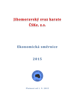 Ekonomická směrnice ČSKe 2014