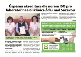 Cel&yacute; čl&aacute;nek - POLIKLINIKA Žď&aacute;r nad S&aacute;zavou