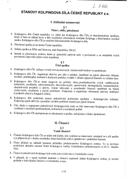 Společn&eacute; stanovy spolku Kolpingovo d&iacute;lo v ČR a