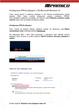 PDF - PPPoE návod - Windows 10
