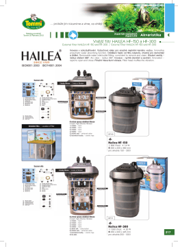Vnější filtr HAILEA HF-150 a HF-300