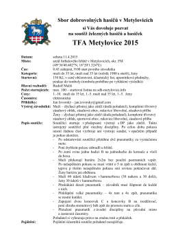 TFA Metylovice 2015