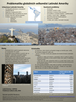 Problematika globálních velkoměst Latinské Ameriky (2014)