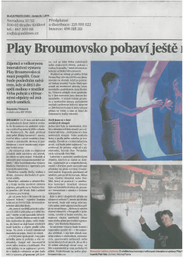 MF DNES - 29. 1. - Play Broumovsko