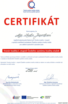 CERTIFIKÁT