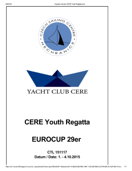 CERE Youth Regatta EUROCUP 29er