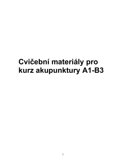 Jelšík_Cvičební materiály pro kurz akupunktury A1-B3