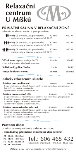 Ceník – základní služby []