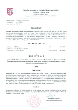 Ustředn&iacute; kontroln&iacute; a zku&scaron;ebn&iacute; &uacute;stav zemědělsk&yacute;