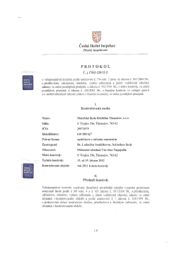 Inspekce březen 2012