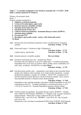 hodin v zasedací místnosti OU Hrabová.