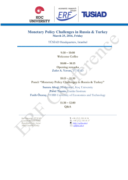 Monetary Policy Challenges in Russia & Turkey