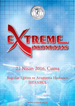 Extreme İnkontinans - Türk Üroloji Derneği