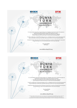 Dünya Türk Girişimciler Kurultayı Davetiye