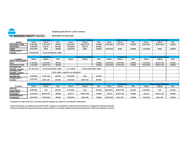 Studijska godina 2015/16 - zimski semestar RASPORED