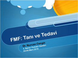 Dr.NurcanCengiz FMF - 3. bahar pediatri günleri