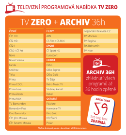TV ZERO + ARCHIV 36h