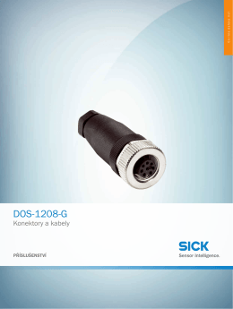 Konektory a kabely DOS-1208-G, On-line datový list