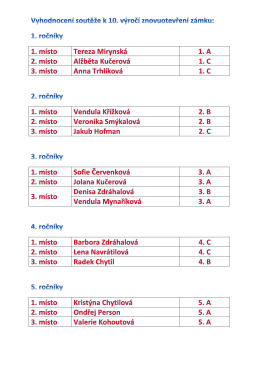 10. v&yacute;roč&iacute; z&aacute;mku