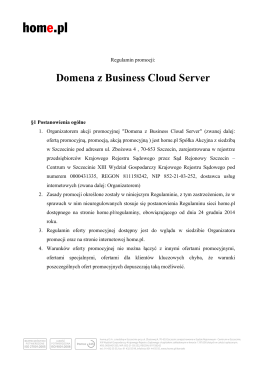Domena z Business Cloud Server