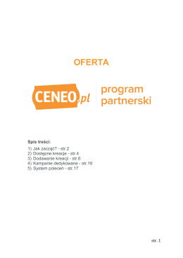 OFERTA - Program Partnerski Ceneo.pl