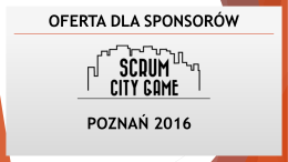 Zostań sponsorem - Scrum City Game