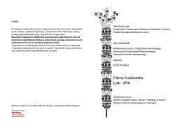 Regulamin XLVII Konkursu Palma Kurpiowska Łyse