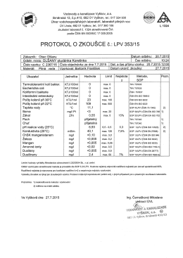 Vodovody a kanalizace Vy&scaron;kov, a.S.