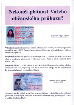 Nekončí platnost Vašeho