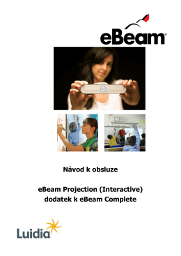 Návod k obsluze eBeam Projection (Interactive)