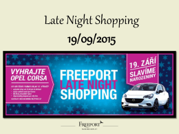 Late Night Shopping 19.9.2015