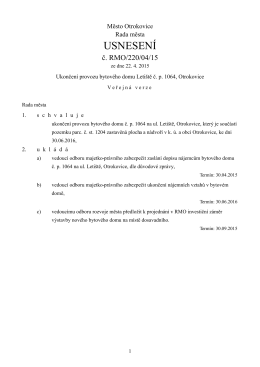 Přijat&eacute; usnesen&iacute;