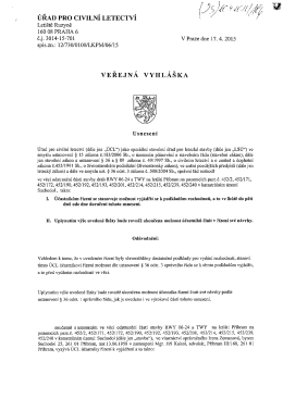 UŘAD PROCIVILN&Iacute;LETECTV&Iacute; ` &rsaquo;