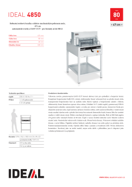 IDEAL 4850 - Powerful guillotine with electro-mechanical