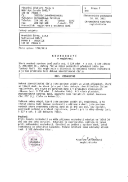 Finančn&iacute; &uacute;řad pro Prahu ﬁ v Praze T Nabř.Kpt.Jaro&scaron;e NEJEN dne