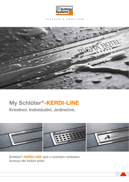 Prospekt výrobku My Schlüter®-KERDI-LINE