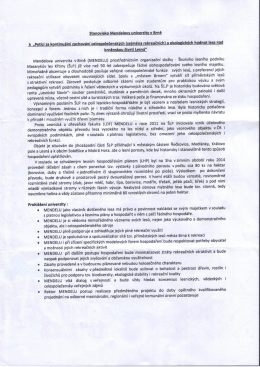 stanovisko Mendelovy univerzity k petici