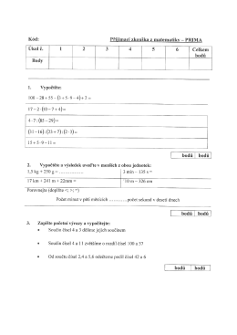 Test Matematiky č. 4