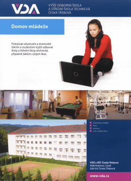 Domov ml&aacute;deže - Vy&scaron;&scaron;&iacute; odborn&aacute; &scaron;kola a Středn&iacute; &scaron;kola technick&aacute;