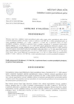 MĚSTSKÝ ÚŘAD JIČÍN